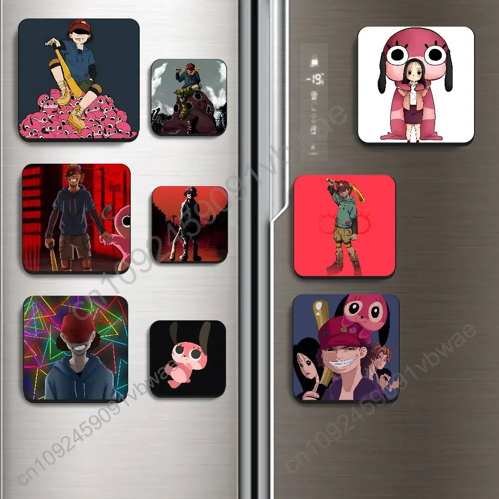 Lil Slugger Paranoia Agent Black Square Plastic Fridge Magnet, for Magnetic Sticker No Trace Left, Durable, Smooth and Textured
Lil Slugger Paranoia Agent Black Square Plastic Fridge Magnet, for Magnetic Sticker No Trace Left, Durable, Smooth and Textured