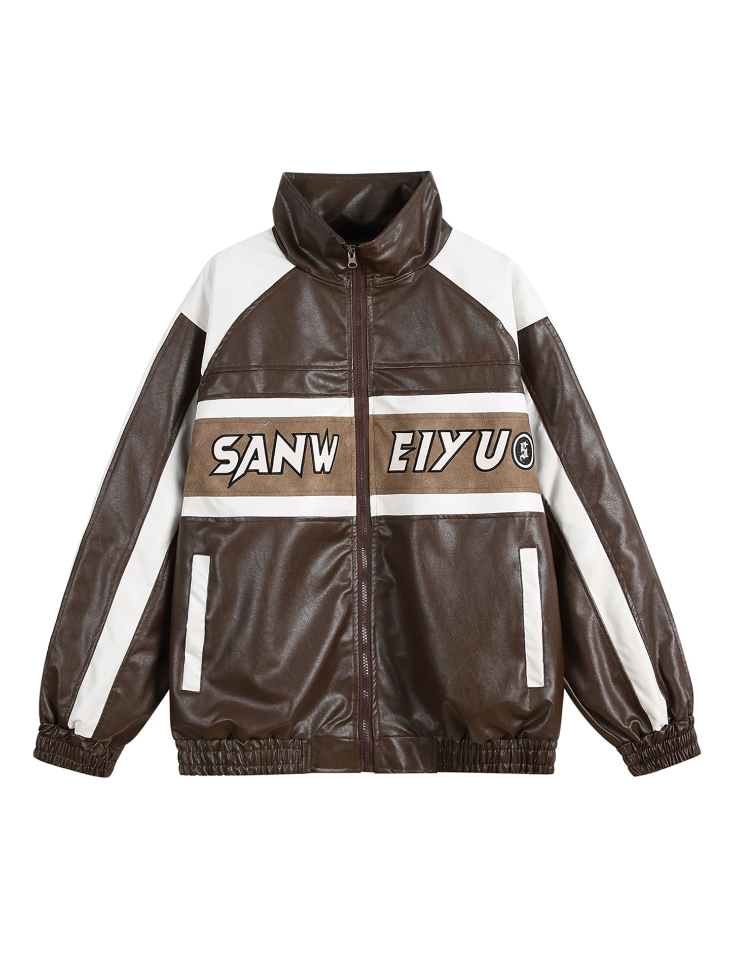 American Retro Splice Color Contrast Motorcycle Collar Jaet for Men Spring New Sle Couple Match College Sle Outerwear
American Retro Splice Color Contrast Motorcycle Collar Jaet for Men Spring New Sle Couple Match College Sle Outerwear