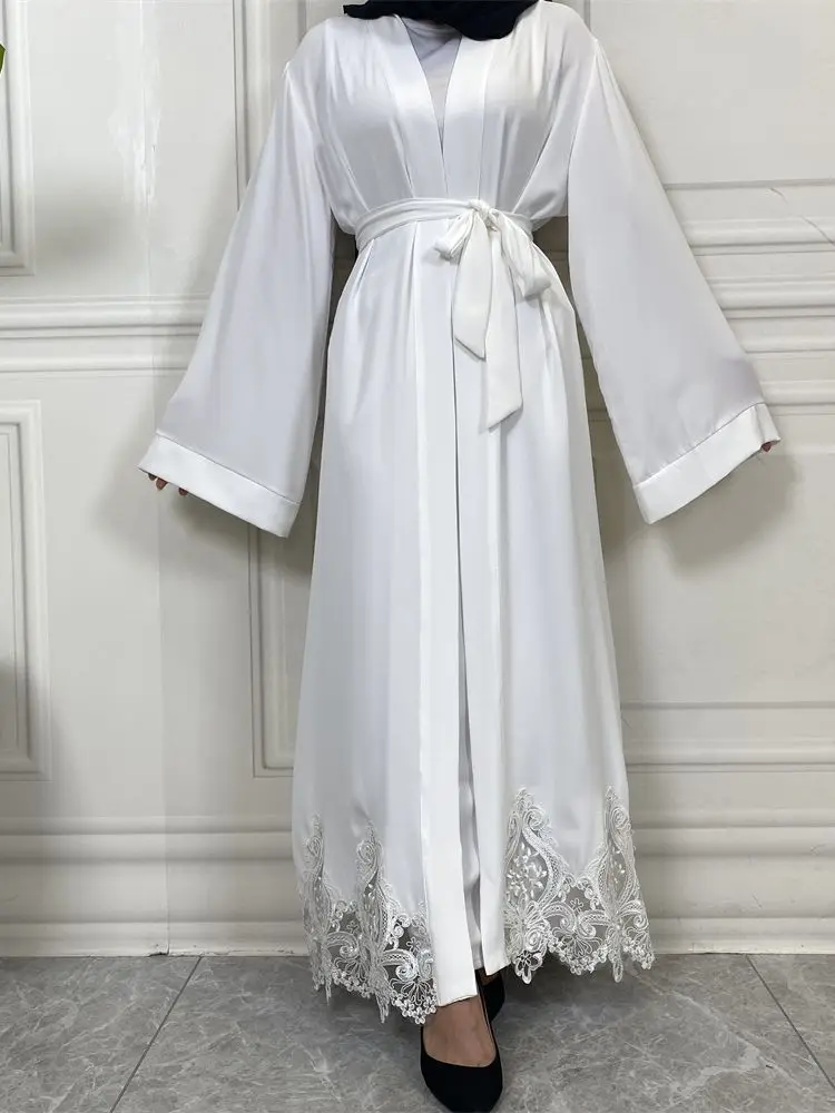 Ramadan Eid Djellaba Lace Embroidery Muslim Dress Dubai Fashion Satin Abaya Dubai Turkey Muslim Kimono Islam Robe WY1118
Ramadan Eid Djellaba Lace Embroidery Muslim Dress Dubai Fashion Satin Abaya Dubai Turkey Muslim Kimono Islam Robe WY1118