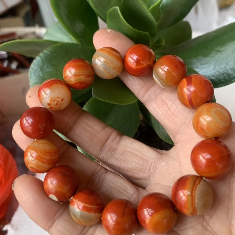 Natural Warring States Red Agate Bracelet Women's Men's Round Bead Jewelry Accessories
Natural Warring States Red Agate Bracelet Women's Men's Round Bead Jewelry Accessories