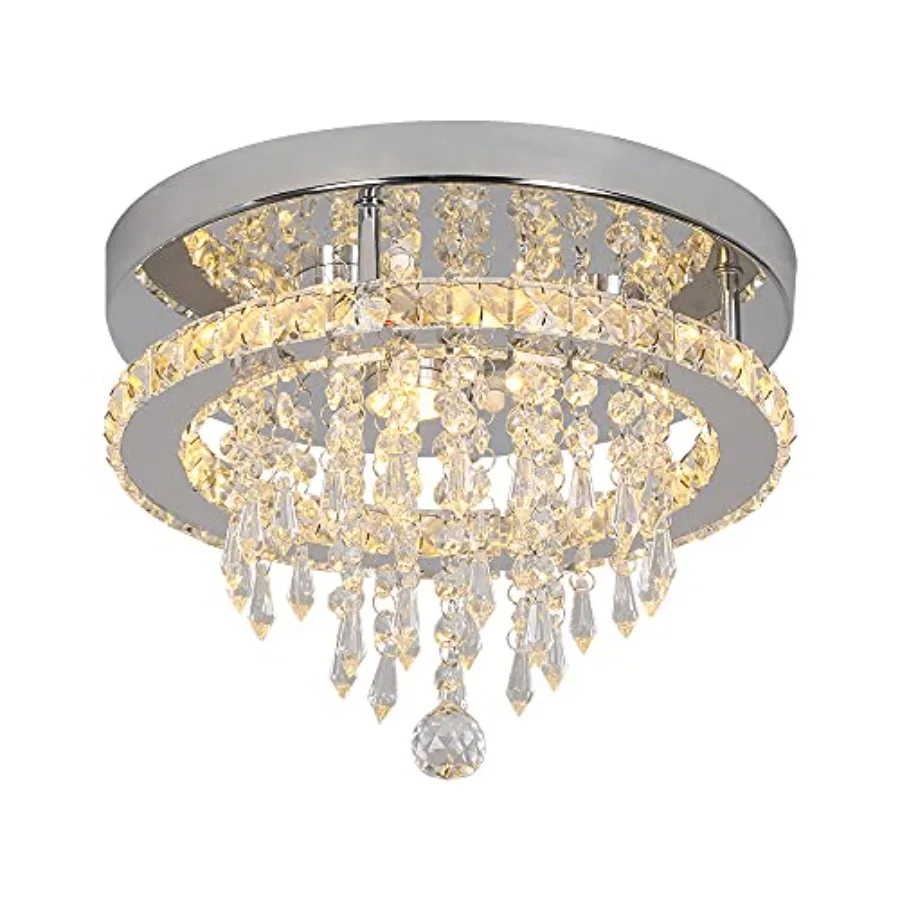 Modern K9 Crystal Chandelier 3 LED s Stainless Steel Pendant Lamp Flush Mount Fixtures for Dining Room Bathroom Bedroom Living
Modern K9 Crystal Chandelier 3 LED s Stainless Steel Pendant Lamp Flush Mount Fixtures for Dining Room Bathroom Bedroom Living