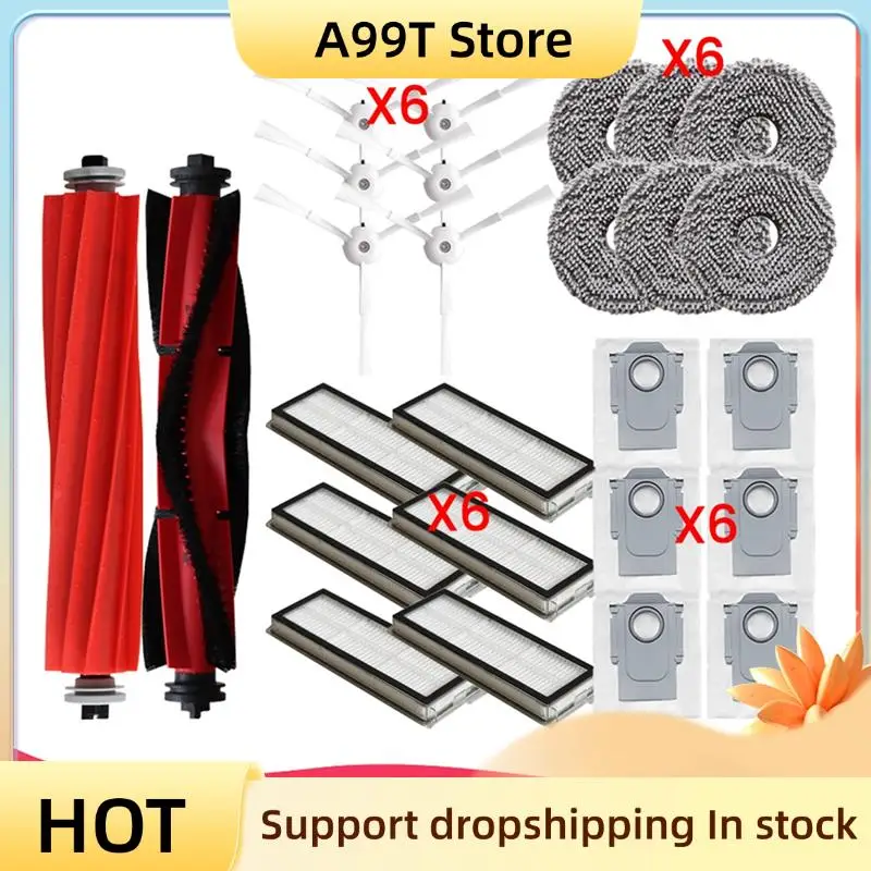 A99T 26PCS For Roborock P10 Pro/P10S Replacement Parts Brush HEPA Filter Mop Cloth Dust Bag Efficient Cleaning Accessories
A99T 26PCS For Roborock P10 Pro/P10S Replacement Parts Brush HEPA Filter Mop Cloth Dust Bag Efficient Cleaning Accessories