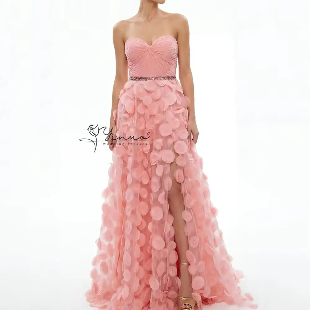 Customized A-line Evening Dresses Floor-length Strapless Sleeveless Prom Dresses Fashion Crystal Side-split Draped Customized Go
Customized A-line Evening Dresses Floor-length Strapless Sleeveless Prom Dresses Fashion Crystal Side-split Draped Customized Go