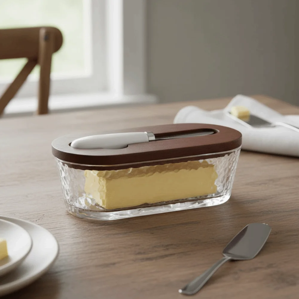 Oval Shape Glass Butter Box Transparent Visible Butter Container Fresh-keeping With Lid and Spatula Butter Plate Lunch
Oval Shape Glass Butter Box Transparent Visible Butter Container Fresh-keeping With Lid and Spatula Butter Plate Lunch