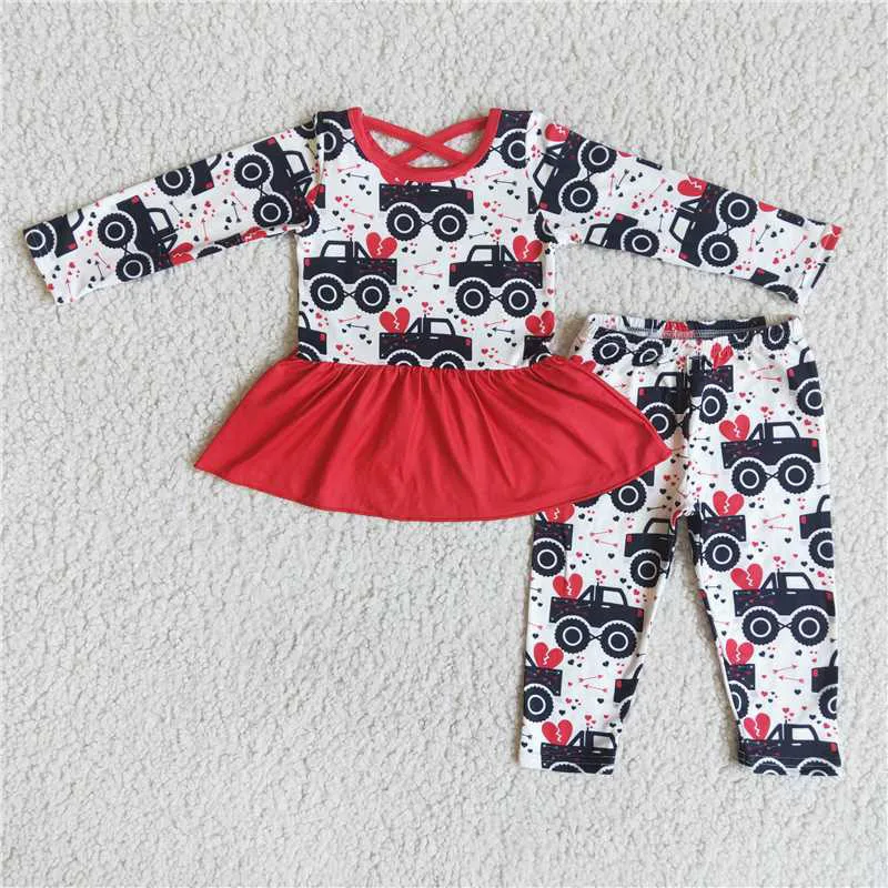 New Spring Fashion Kids Valentine's Day Car Heart Long Sleeve Pants Set Boutique Wholesale Baby Girls Children Clothing Outfits
New Spring Fashion Kids Valentine's Day Car Heart Long Sleeve Pants Set Boutique Wholesale Baby Girls Children Clothing Outfits