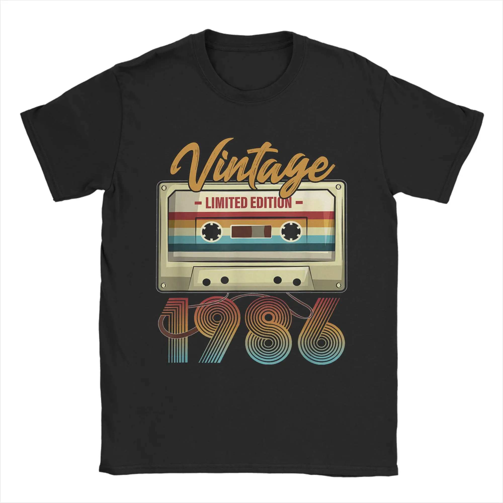 Vintage 1986 40th Birthday Cassette Tape Cotton T-Shirt For Men Summer T-Shirts Crew Neck Harajuku Tee Shirt Plus Size Clothing
Vintage 1986 40th Birthday Cassette Tape Cotton T-Shirt For Men Summer T-Shirts Crew Neck Harajuku Tee Shirt Plus Size Clothing