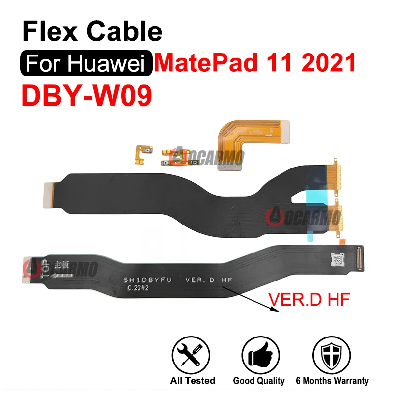 Гибкая основная плата для Huawei MatePad 11 DBY-W09 DBY-AL00 2021, разъем ЖК-экрана, материнская плата, гибкий кабель питания, запасные части
Гибкая основная плата для Huawei MatePad 11 DBY-W09 DBY-AL00 2021, разъем ЖК-экрана, материнская плата, гибкий кабель питания, запасные части