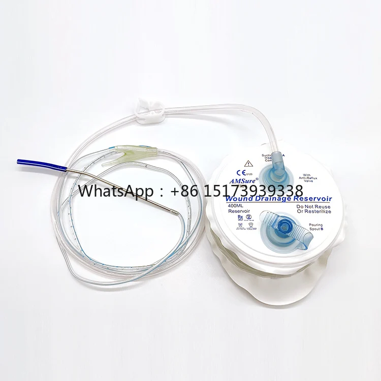 Wound Drainage Suction Reservoir 400ml Medical Supplies Sterile Negative Pressure Closed Wound Drainage Reservoir System
Wound Drainage Suction Reservoir 400ml Medical Supplies Sterile Negative Pressure Closed Wound Drainage Reservoir System