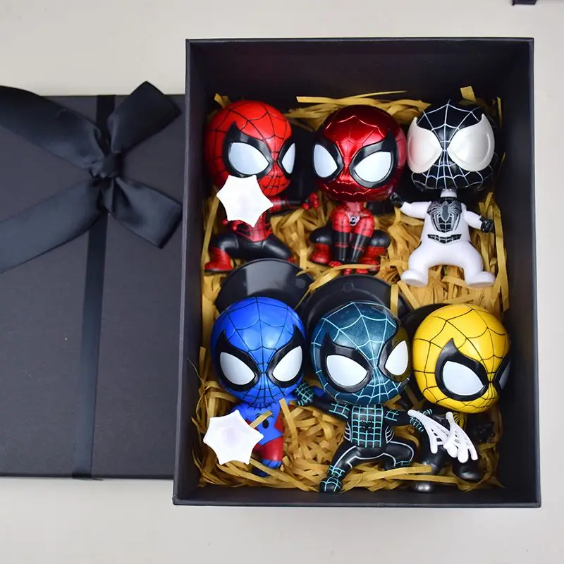 Avengers Shaking Head Spider Man Handmade Model Set of 6 with Gift Box Car Doll Decorations Boy Toys Birthday Gifts In Stock
Avengers Shaking Head Spider Man Handmade Model Set of 6 with Gift Box Car Doll Decorations Boy Toys Birthday Gifts In Stock