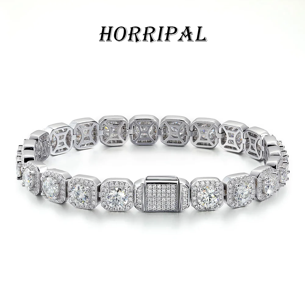 HORRIPAL D VVS1 Luxury Full Moissanite Bracelets for Men Women 925 Silver GRA Certified Birthday Gift New Hip Hop Trends Jewelry
HORRIPAL D VVS1 Luxury Full Moissanite Bracelets for Men Women 925 Silver GRA Certified Birthday Gift New Hip Hop Trends Jewelry