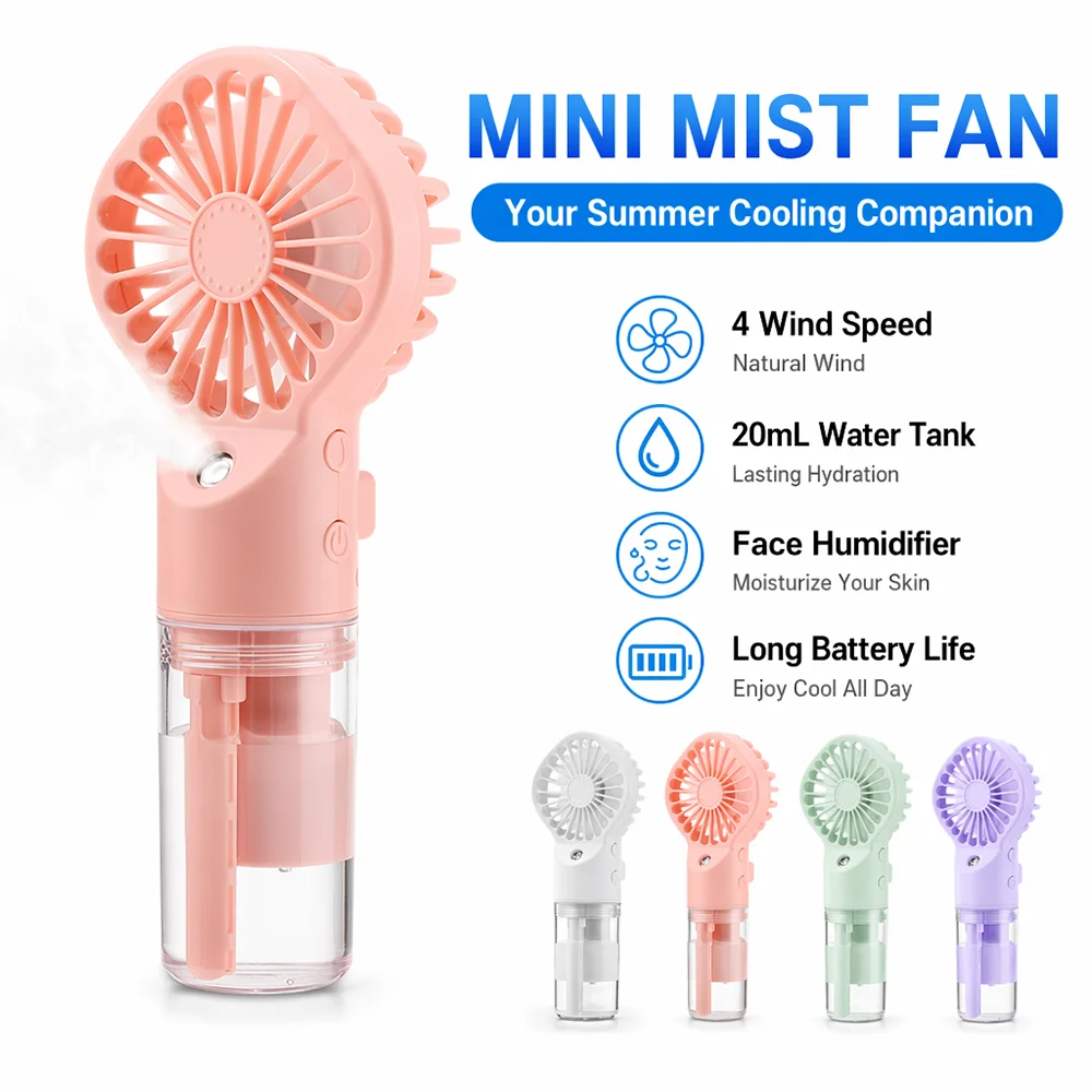 Handheld Portable Humidifier Fan USB Rechargeable Mini Water Spray Mist Fan For Home Outdoor Camping Cooling Fan Face Steamer
Handheld Portable Humidifier Fan USB Rechargeable Mini Water Spray Mist Fan For Home Outdoor Camping Cooling Fan Face Steamer