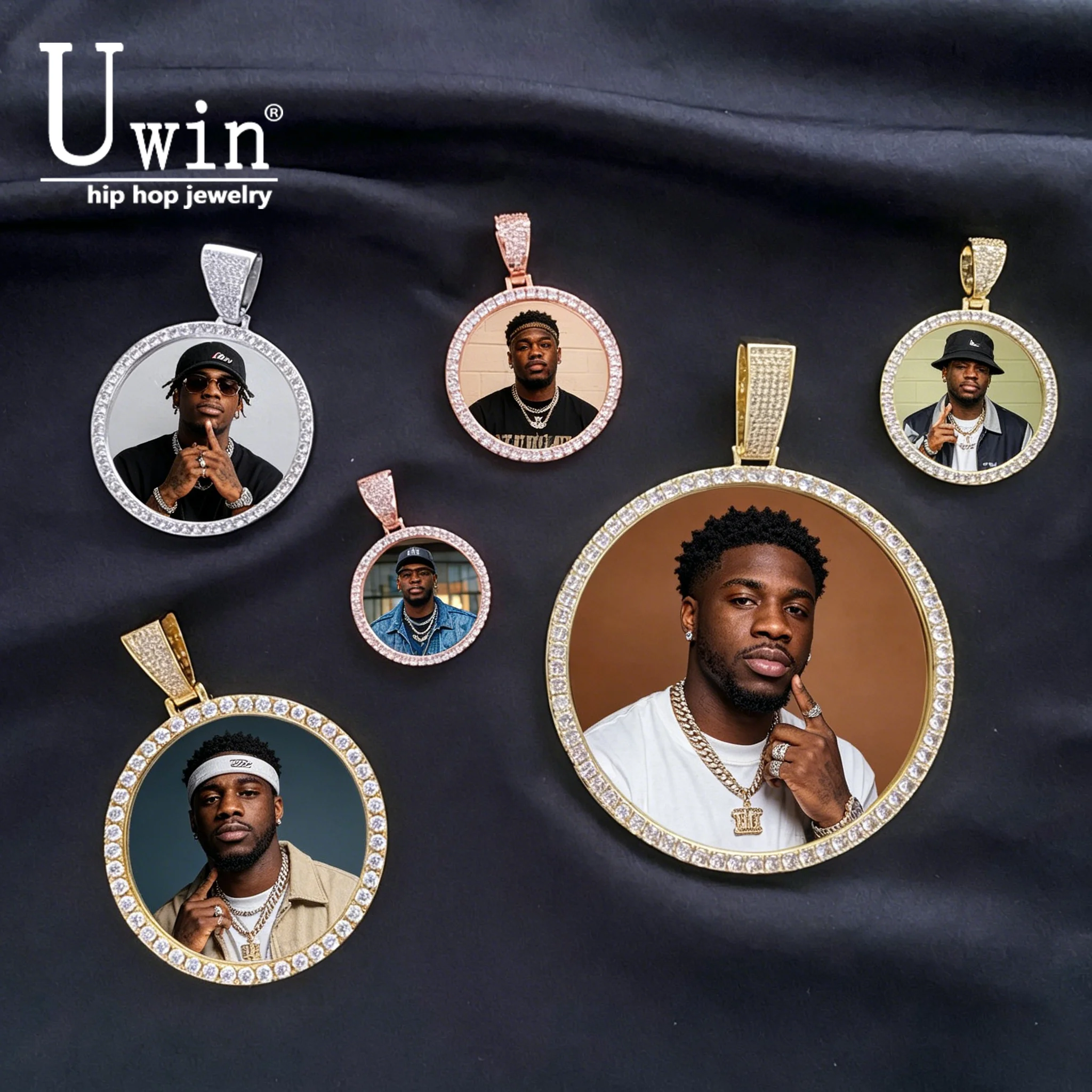 Uwin DIY 100MM Large Round Photo Pendant Custom Picture Medallion Necklace Engrave Name Iced Out CZ Hiphop Jewelry Memory Gift
Uwin DIY 100MM Large Round Photo Pendant Custom Picture Medallion Necklace Engrave Name Iced Out CZ Hiphop Jewelry Memory Gift