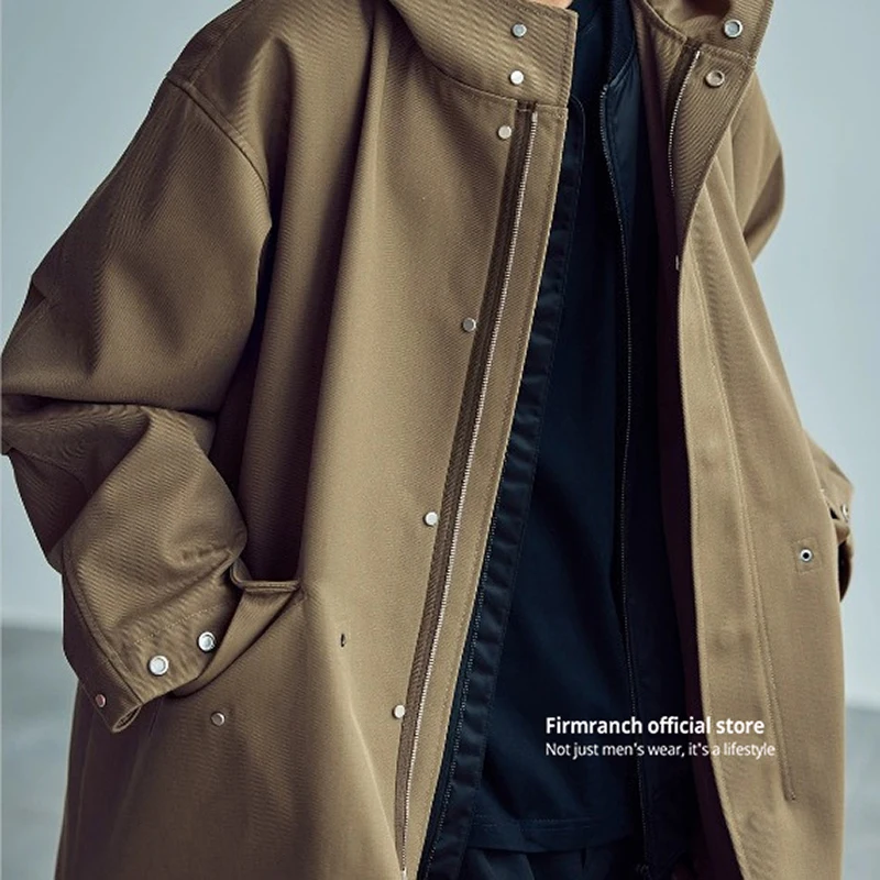 Firmranch New Classic Trench Coat, Heavy-duty Windbreaker, Zip Up Hooded Long Jacket, Fashionable And Elegant For Men Women
Firmranch New Classic Trench Coat, Heavy-duty Windbreaker, Zip Up Hooded Long Jacket, Fashionable And Elegant For Men Women