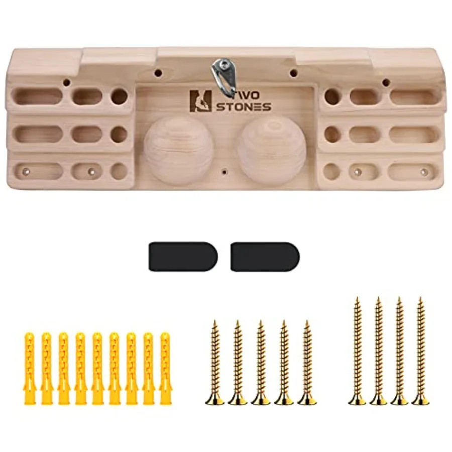 Wooden Hangboard Rock Climbing Pull Up Bar Designed Training for Climbing, Wooden Fingerboard Climbing Training Board for Build
Wooden Hangboard Rock Climbing Pull Up Bar Designed Training for Climbing, Wooden Fingerboard Climbing Training Board for Build