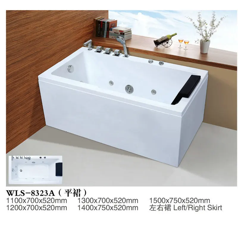 Acrylic Independent Surf Massage Cylinder Wholesale, Hotel Household Single Thermostatic Bathtub With Pillow 8323A
Acrylic Independent Surf Massage Cylinder Wholesale, Hotel Household Single Thermostatic Bathtub With Pillow 8323A