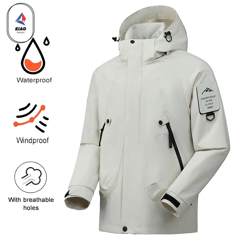 Eiao Unisex Waterproof Jacket Men Women Climbing Hiking Camping Outdoor Windproof Rain Coat Antifouling Lightweight Warm
Eiao Unisex Waterproof Jacket Men Women Climbing Hiking Camping Outdoor Windproof Rain Coat Antifouling Lightweight Warm