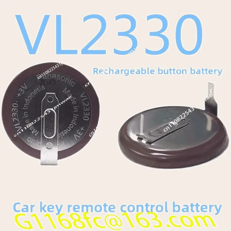 Original VL2330 Rechargeable 3V Button Battery with Soldering Feet for Remote Control
Original VL2330 Rechargeable 3V Button Battery with Soldering Feet for Remote Control