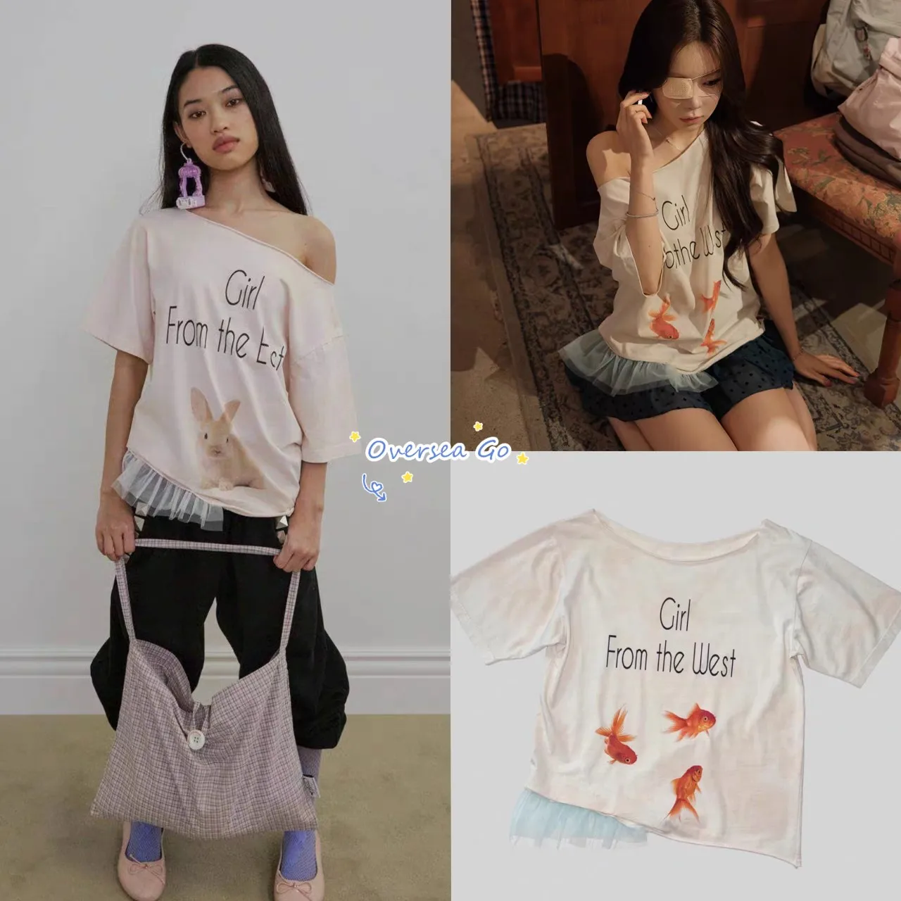 Shoulder Bared round Neck T-Shirt Women's Summer New Style Korean Version Loose Fit Cotton Short Sleeve Animal Print T-Shirt
Shoulder Bared round Neck T-Shirt Women's Summer New Style Korean Version Loose Fit Cotton Short Sleeve Animal Print T-Shirt
