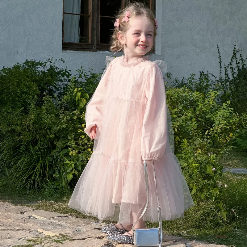 2-6Year Girls Dresses 2025 Spring Korean New Baby Girls Birthday Dress Solid Sequin Mesh Children's Princess Party Dresses
2-6Year Girls Dresses 2025 Spring Korean New Baby Girls Birthday Dress Solid Sequin Mesh Children's Princess Party Dresses