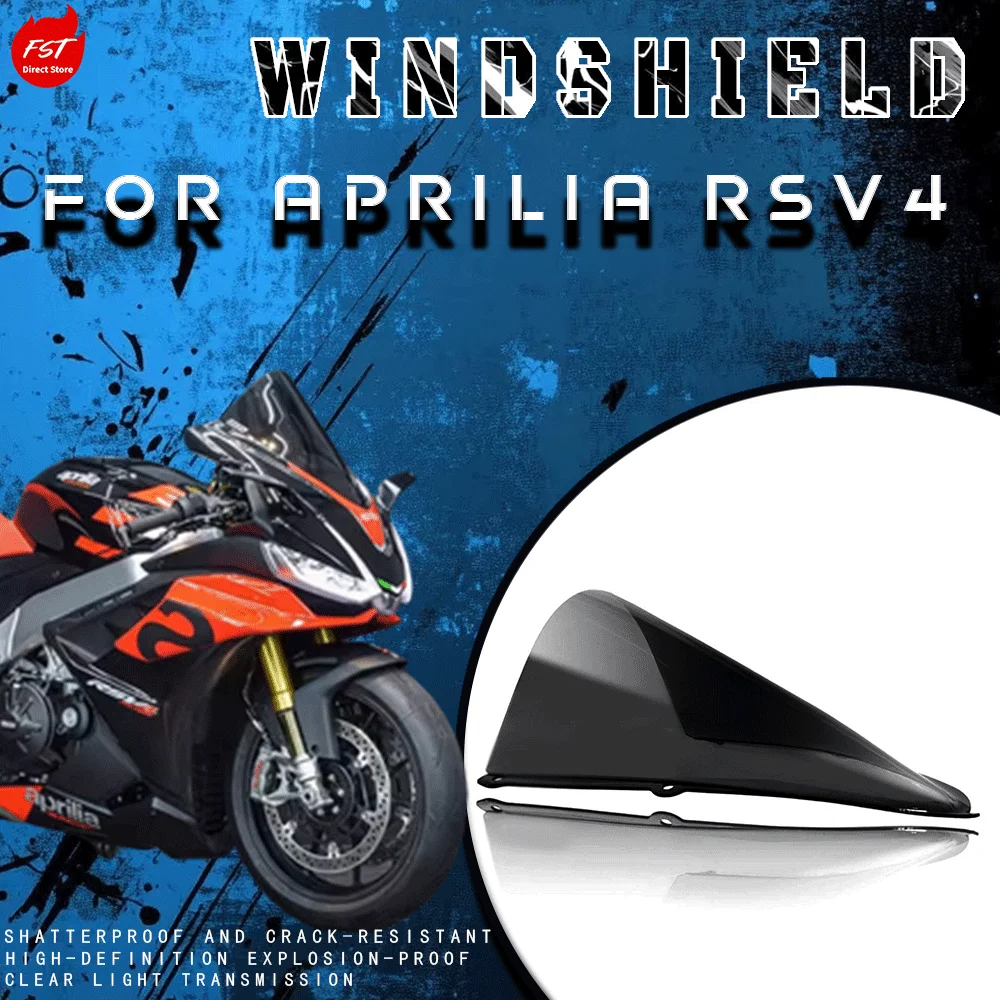 Racing Tall Windshield for Aprilia RSV4, Track Style Smoke WindScreen
Racing Tall Windshield for Aprilia RSV4, Track Style Smoke WindScreen