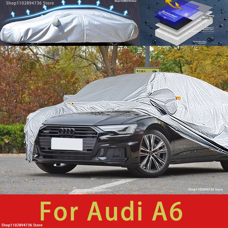 For Audi A6 one layer Outdoor Protection Full Car Covers Snow Cover Sunshade Waterproof Dustproof Exterior Car accessories
For Audi A6 one layer Outdoor Protection Full Car Covers Snow Cover Sunshade Waterproof Dustproof Exterior Car accessories