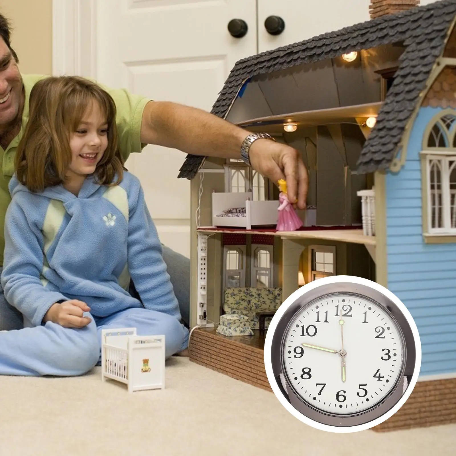Miniature Electronic Moving Clock Round Wall Clock Mini House Accessories Decoration Dollhouse Kitchen Furniture
Miniature Electronic Moving Clock Round Wall Clock Mini House Accessories Decoration Dollhouse Kitchen Furniture