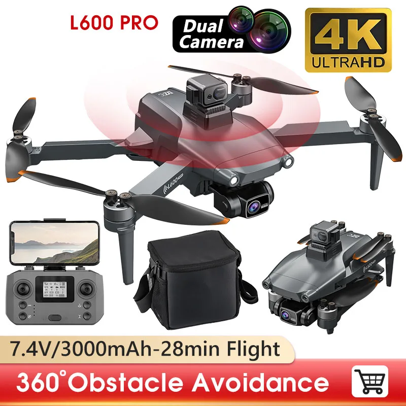 LYZRC L600 PRO MAX GPS Drone 5KM 4K Professional HD Dual Camera 3-Axis Gimbal 360 Obstacle Avoidance Brushless Quadcopter Toy
LYZRC L600 PRO MAX GPS Drone 5KM 4K Professional HD Dual Camera 3-Axis Gimbal 360 Obstacle Avoidance Brushless Quadcopter Toy