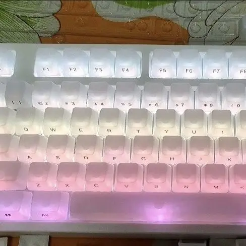 Fog white keycap personalized creative transparent keycap 104 key with supplementary cross shaft pbt
Fog white keycap personalized creative transparent keycap 104 key with supplementary cross shaft pbt
