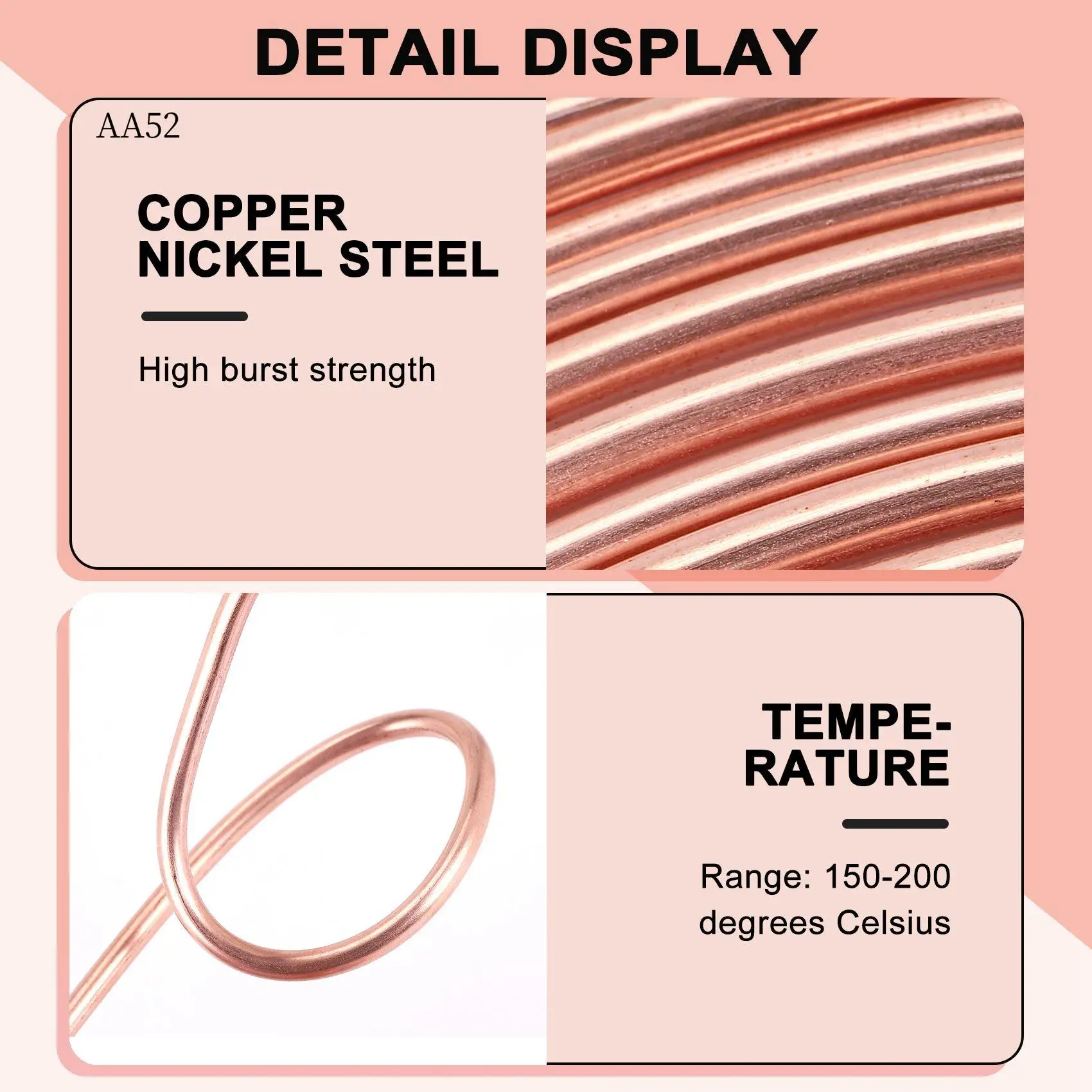 AS-2 Pack 25Ft Copper Nickel Brake Line Tubing Kit 3/16 Inch OD + 30Pcs Fitting Nuts
AS-2 Pack 25Ft Copper Nickel Brake Line Tubing Kit 3/16 Inch OD + 30Pcs Fitting Nuts