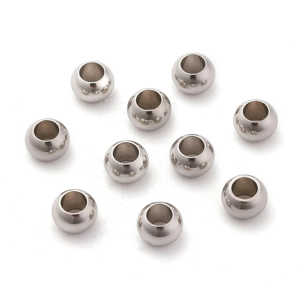 200pcs Tarnish Resistant 304 Stainless Steel Rondelle Beads Large Hole Beads 8x5.5mm Hole: 4.4mm
200pcs Tarnish Resistant 304 Stainless Steel Rondelle Beads Large Hole Beads 8x5.5mm Hole: 4.4mm