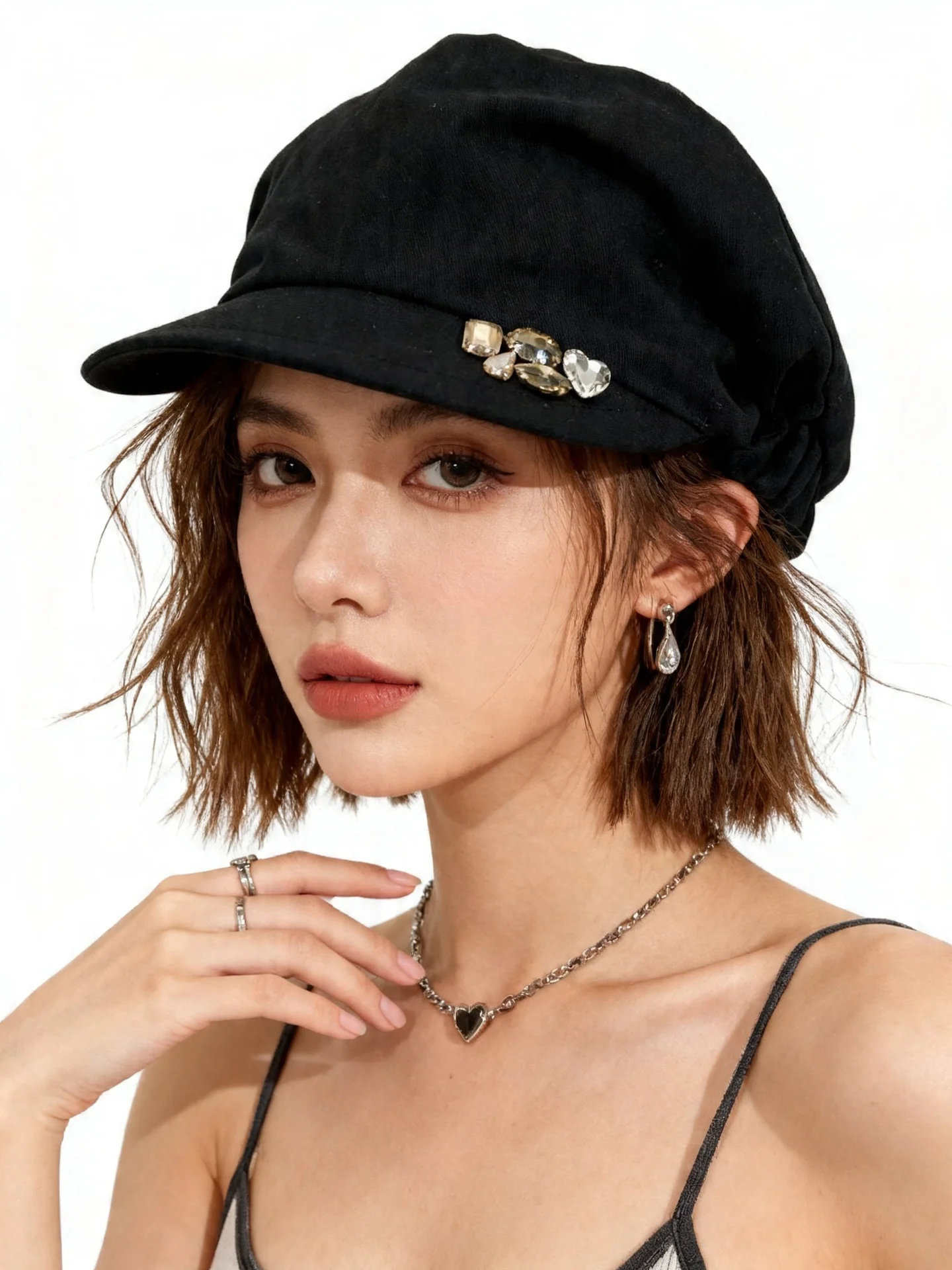 Spring Summer Thin Cotton Linen Short Brim Octagonal Beret Hat Women's Fashionable Retro Knot Diamond Newsboy Cap Stylish
Spring Summer Thin Cotton Linen Short Brim Octagonal Beret Hat Women's Fashionable Retro Knot Diamond Newsboy Cap Stylish