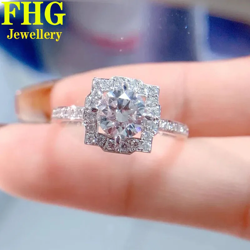 Real Platinum PT950 Gold Ring Women Engagement Anniversary Wedding Ring Round Moissanite Diamond Ring Flower Trendy
Real Platinum PT950 Gold Ring Women Engagement Anniversary Wedding Ring Round Moissanite Diamond Ring Flower Trendy