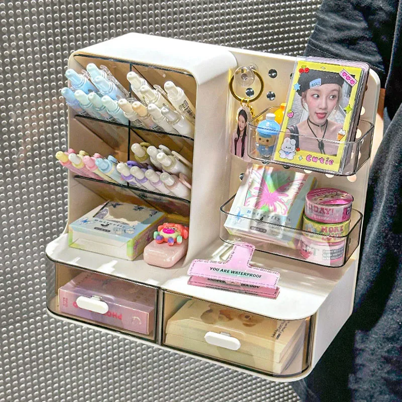 Multifunction Desktop Hole Storage Box Drawer Organizer Office Desk Stationery Large Capacity Storage Rack Oblique Pen Holder
Multifunction Desktop Hole Storage Box Drawer Organizer Office Desk Stationery Large Capacity Storage Rack Oblique Pen Holder