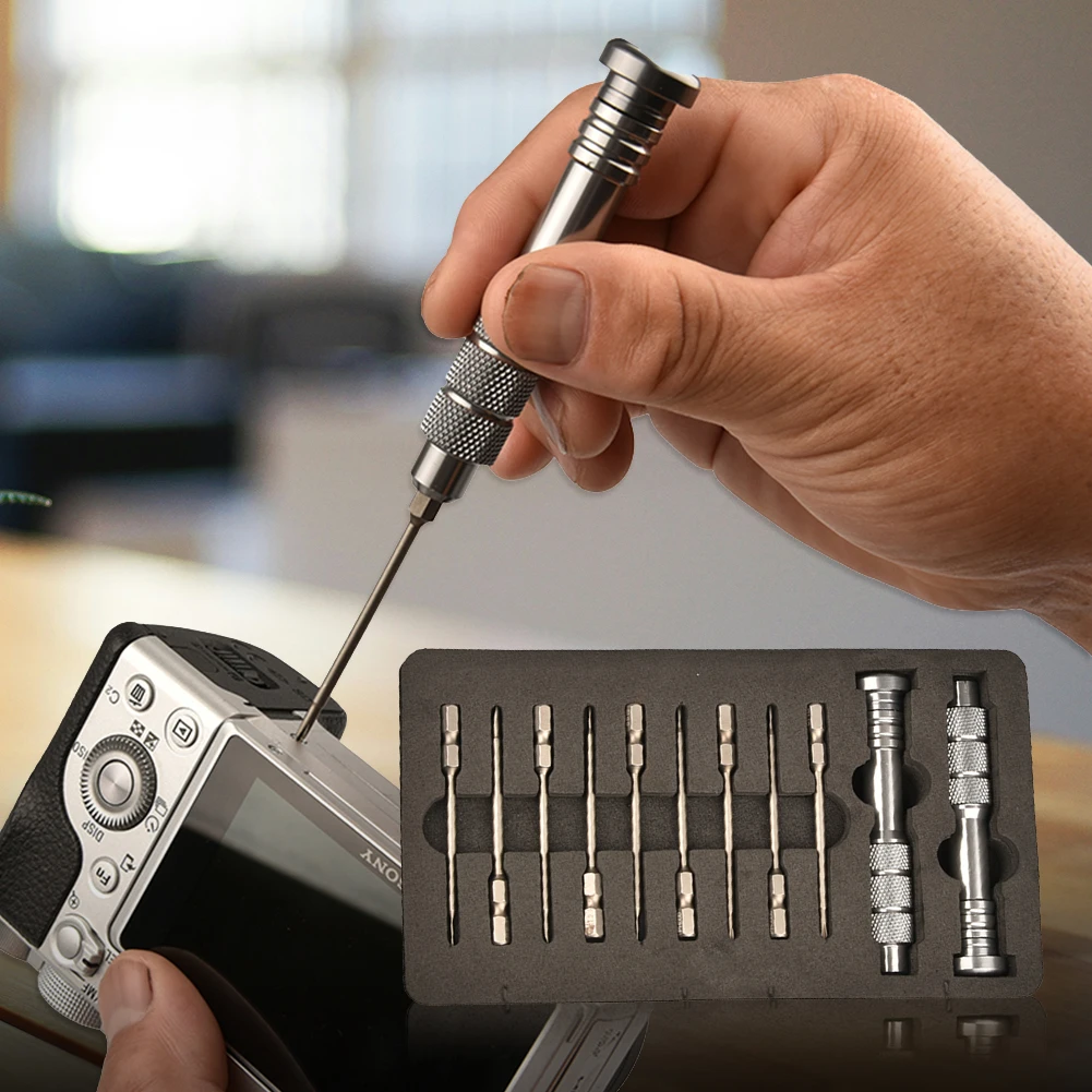 11 in 1 Screw Driver Kit Multifunctional Electronics Repair Tool Kit Small Repair Set for Lens Camera Repair Smartphone Fix
11 in 1 Screw Driver Kit Multifunctional Electronics Repair Tool Kit Small Repair Set for Lens Camera Repair Smartphone Fix