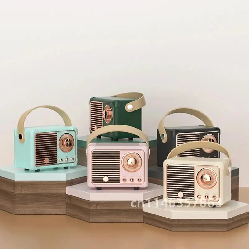 Portable Retro Wireless Loudspeaker Bluetooth 5.0 Mini Speaker Sound System Stereo Music Surround Subwoofer TF AUX NO Radio
Portable Retro Wireless Loudspeaker Bluetooth 5.0 Mini Speaker Sound System Stereo Music Surround Subwoofer TF AUX NO Radio
