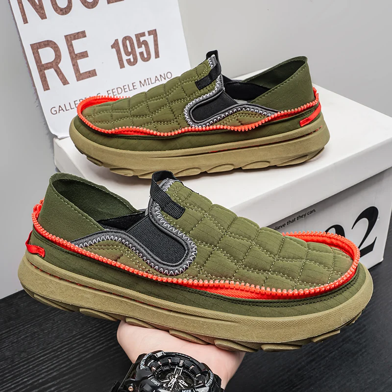 Retro Green Men's Shoes Loafers 2026 Summer Platform Casual Shoes for Men Comfortable Slip-On Half Shoes Man mocasines de hombre
Retro Green Men's Shoes Loafers 2026 Summer Platform Casual Shoes for Men Comfortable Slip-On Half Shoes Man mocasines de hombre