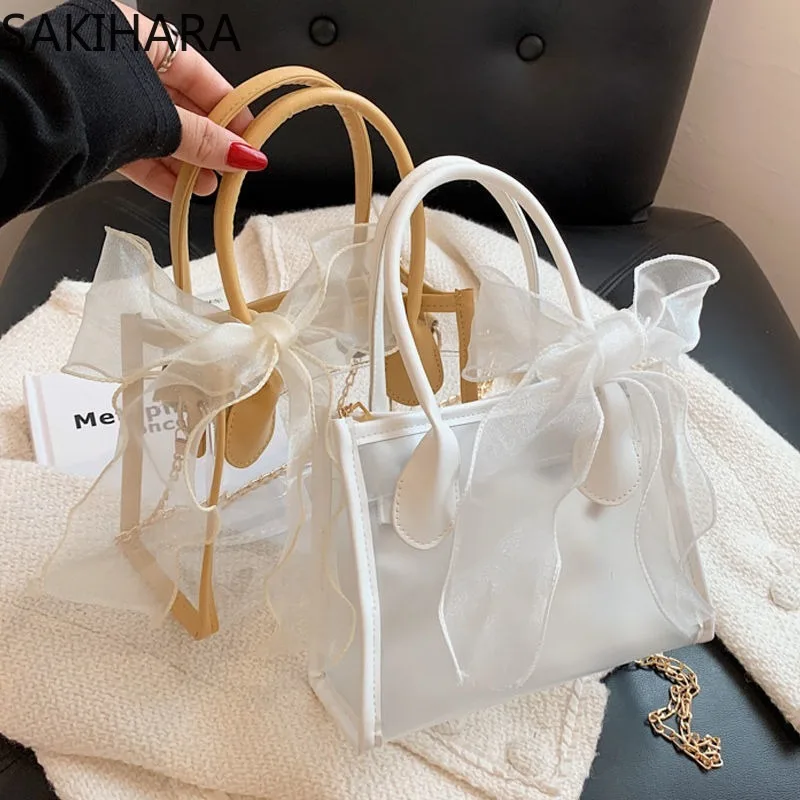 Crossbody Bags for Women Fashion All Match Korean Lace Bow Temperament Solid Color Transparent Chains Designer Shoulder Bag
Crossbody Bags for Women Fashion All Match Korean Lace Bow Temperament Solid Color Transparent Chains Designer Shoulder Bag