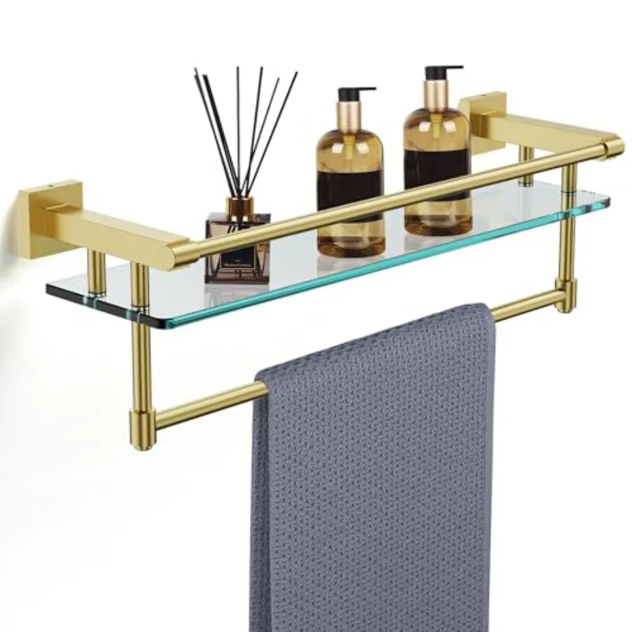 Bathroom Glass Shelf Towel Rack Organizer Wall-Mounted Bathroom Storage SUS304 Stainless Steel Track Wall-Mounted Tempered Glas
Bathroom Glass Shelf Towel Rack Organizer Wall-Mounted Bathroom Storage SUS304 Stainless Steel Track Wall-Mounted Tempered Glas