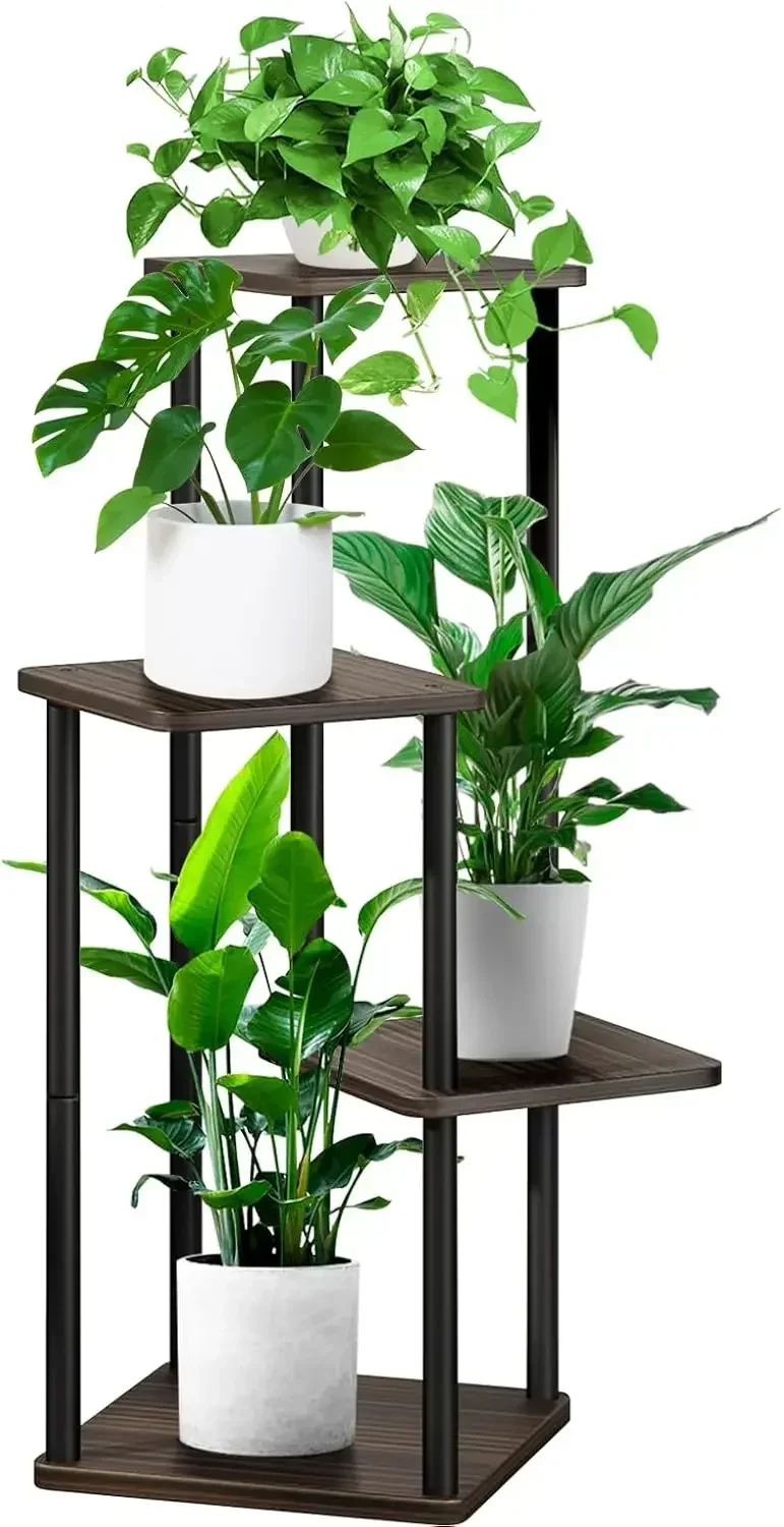 4 Tier Wood Tall Plant Stand Metal Rack Indoor, Multiple Flower Pot Holder Shelves Corner Rack, Planter Shelf Display
4 Tier Wood Tall Plant Stand Metal Rack Indoor, Multiple Flower Pot Holder Shelves Corner Rack, Planter Shelf Display