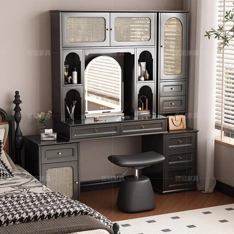 Vintage Vanity Tables Dressers Storage Cabinet Modern With Mirror Dressers Luxury Minimalist Bedroom Furniture Tocadores LLDT
Vintage Vanity Tables Dressers Storage Cabinet Modern With Mirror Dressers Luxury Minimalist Bedroom Furniture Tocadores LLDT