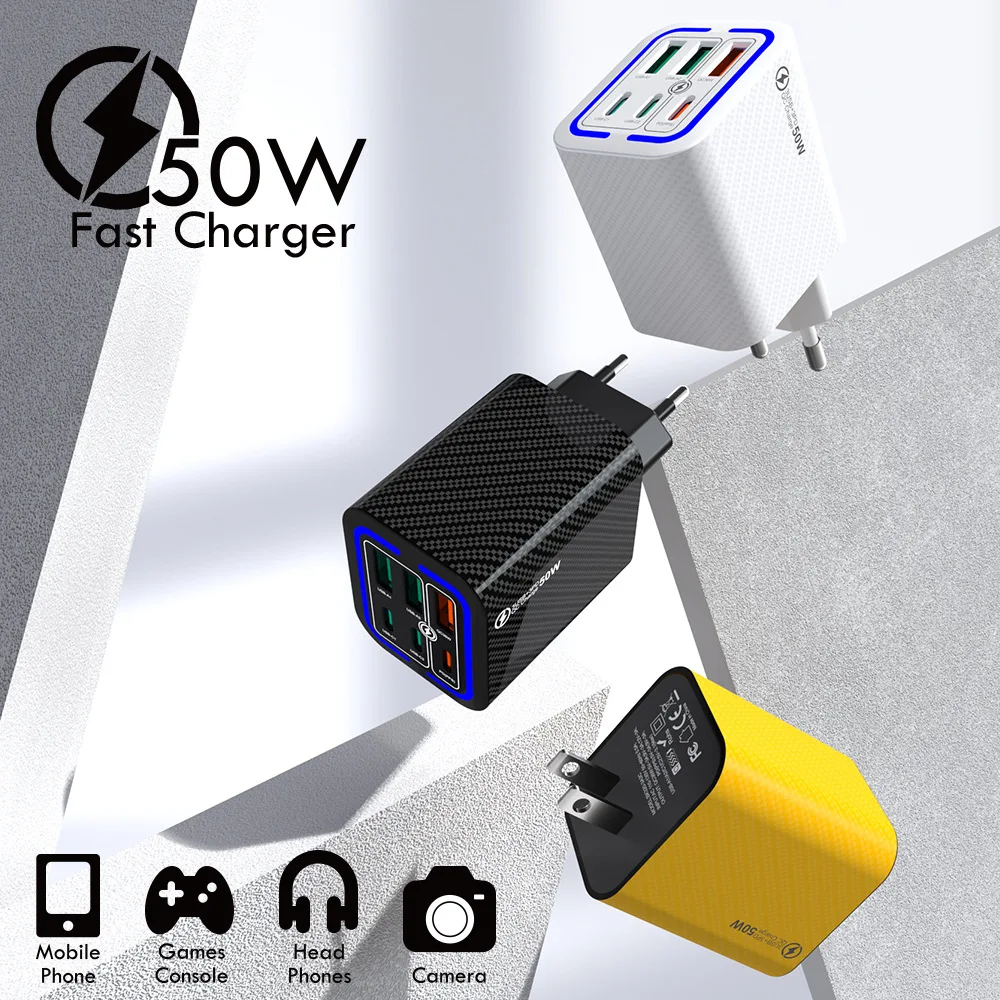EU plug Multi Port Usb C Charger Fast Charging Type C Phone Charger Adapter for Iphone 15 Samsung Xiaomi 14 Huawei Quick Charger
EU plug Multi Port Usb C Charger Fast Charging Type C Phone Charger Adapter for Iphone 15 Samsung Xiaomi 14 Huawei Quick Charger