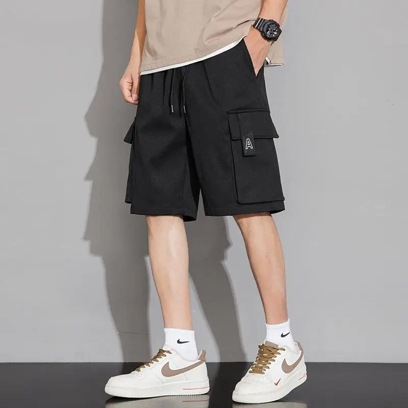 Летние легкие шорты-карго Модные свободные мужские брюки с пятью карманами
Летние легкие шорты-карго Модные свободные мужские брюки с пятью карманами