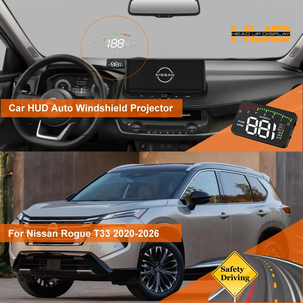 Car Head Up Display HUD For Nissan Rogue S35 2008-2013 T32 2014-2020 T33 2020-2026 Auto Windshield Projector Accessories
Car Head Up Display HUD For Nissan Rogue S35 2008-2013 T32 2014-2020 T33 2020-2026 Auto Windshield Projector Accessories