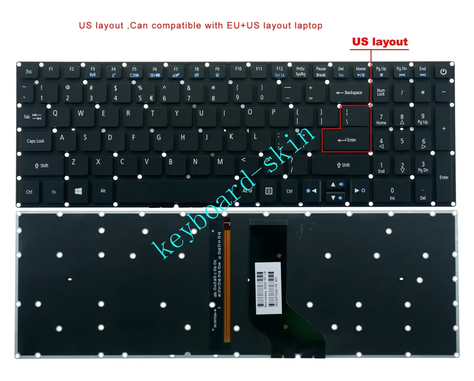 New US backlit keyboard For Acer E5-523G,E5-532G,E5-552G,E5-553G,E5-573G,E5-574G,E5-575G,E5-576G,E5-752G,E5-772G,E5-773G laptop
New US backlit keyboard For Acer E5-523G,E5-532G,E5-552G,E5-553G,E5-573G,E5-574G,E5-575G,E5-576G,E5-752G,E5-772G,E5-773G laptop