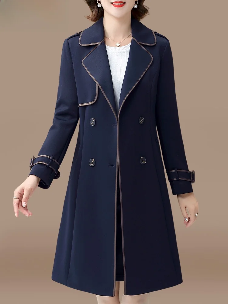 Spring Faion Outerwear for Middle-Aged Women Long- Sve Loose Fit Cardigan Sli Lady Coat Polyester Fiber Regular Sve
Spring Faion Outerwear for Middle-Aged Women Long- Sve Loose Fit Cardigan Sli Lady Coat Polyester Fiber Regular Sve