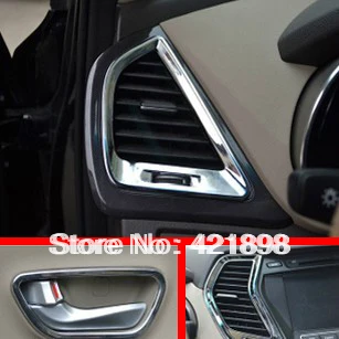 For Hyundai IX45 Santa fe 2013 2014 2015 2016 ABS Chrome Interior Decorations Door Handle Trim Car Accessories Stickers
For Hyundai IX45 Santa fe 2013 2014 2015 2016 ABS Chrome Interior Decorations Door Handle Trim Car Accessories Stickers