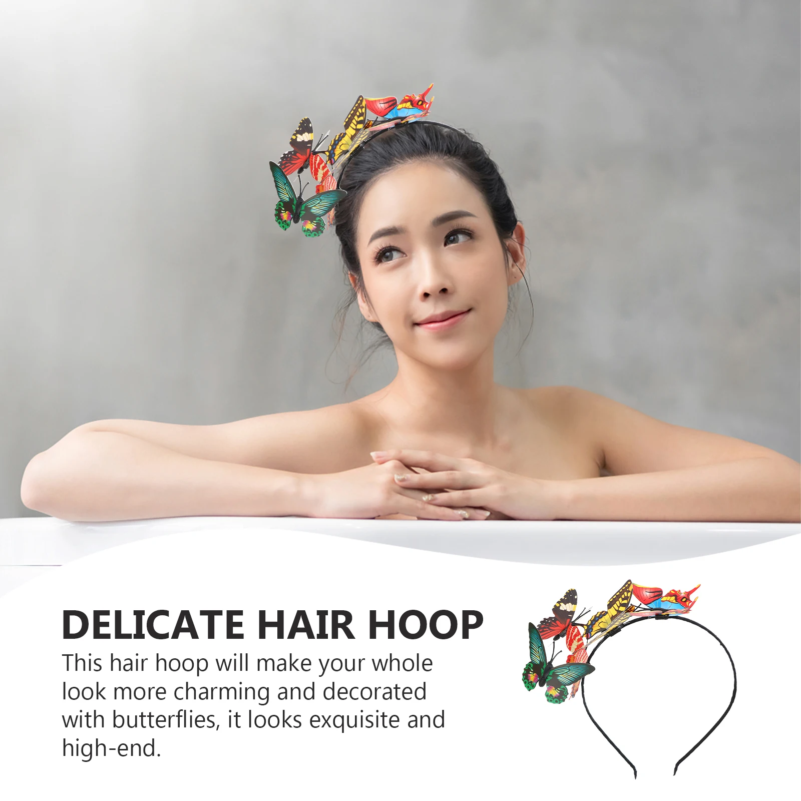 3Pcs PVC Simulated Butterfly Accessories Stylish Photo Prop Hoop Graceful Decoration Girls Party Gift Hairstyle Tool
3Pcs PVC Simulated Butterfly Accessories Stylish Photo Prop Hoop Graceful Decoration Girls Party Gift Hairstyle Tool