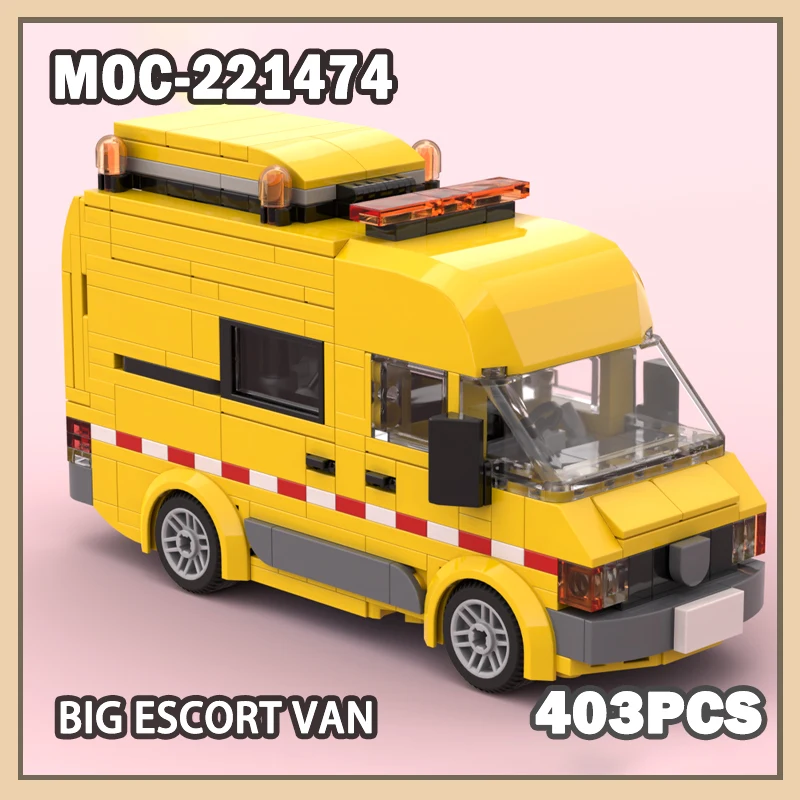 MOC-221474 Urban Engineering Series Big Escort Van Building Block Model Brick NEW DIY Set Creative Stress-Relief Gifts 403PCS
MOC-221474 Urban Engineering Series Big Escort Van Building Block Model Brick NEW DIY Set Creative Stress-Relief Gifts 403PCS