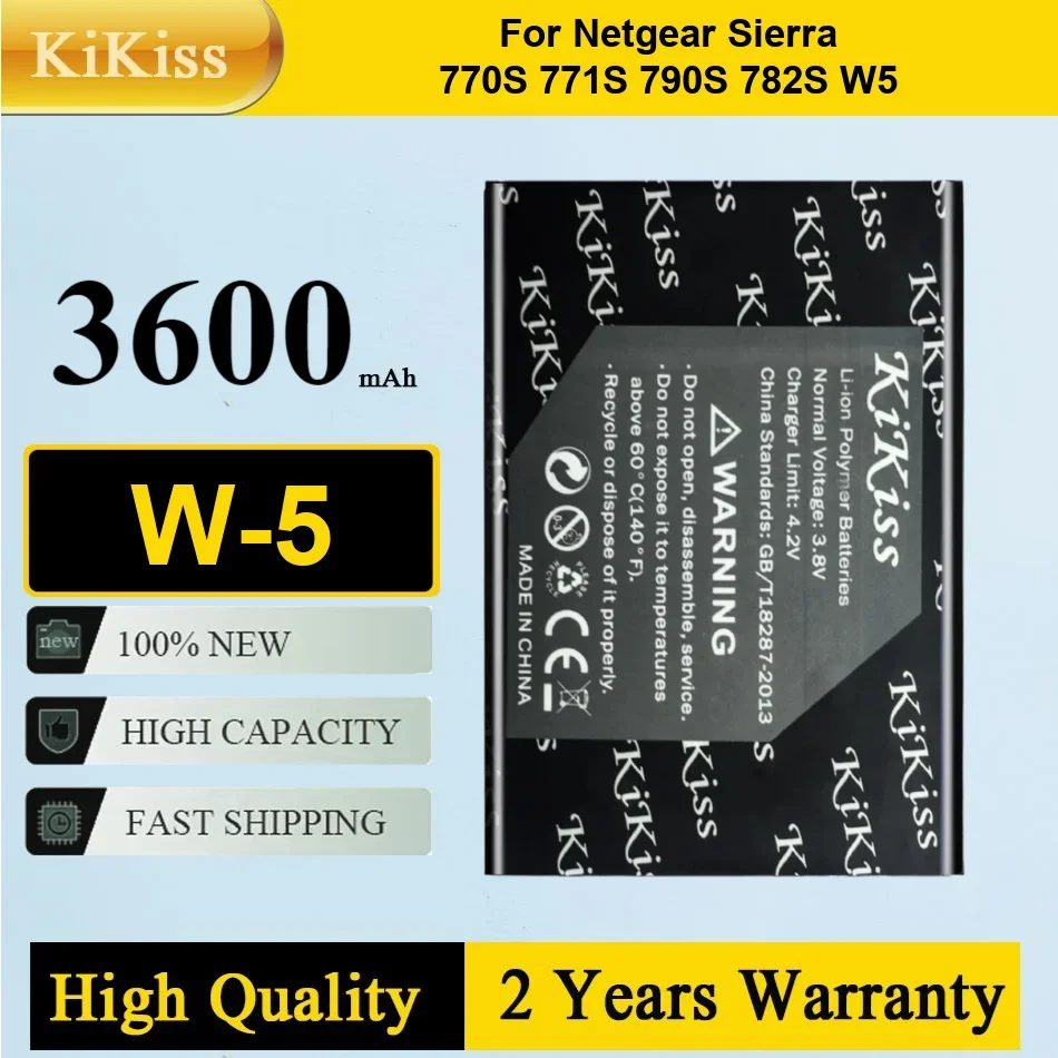 W-5 Battery W5 for Netgear Sierra 770S 771S 790S 782S Wireless Router Aircard 2500mAh 3.7V Li-Ion Lithium Rechargeable Batteries
W-5 Battery W5 for Netgear Sierra 770S 771S 790S 782S Wireless Router Aircard 2500mAh 3.7V Li-Ion Lithium Rechargeable Batteries