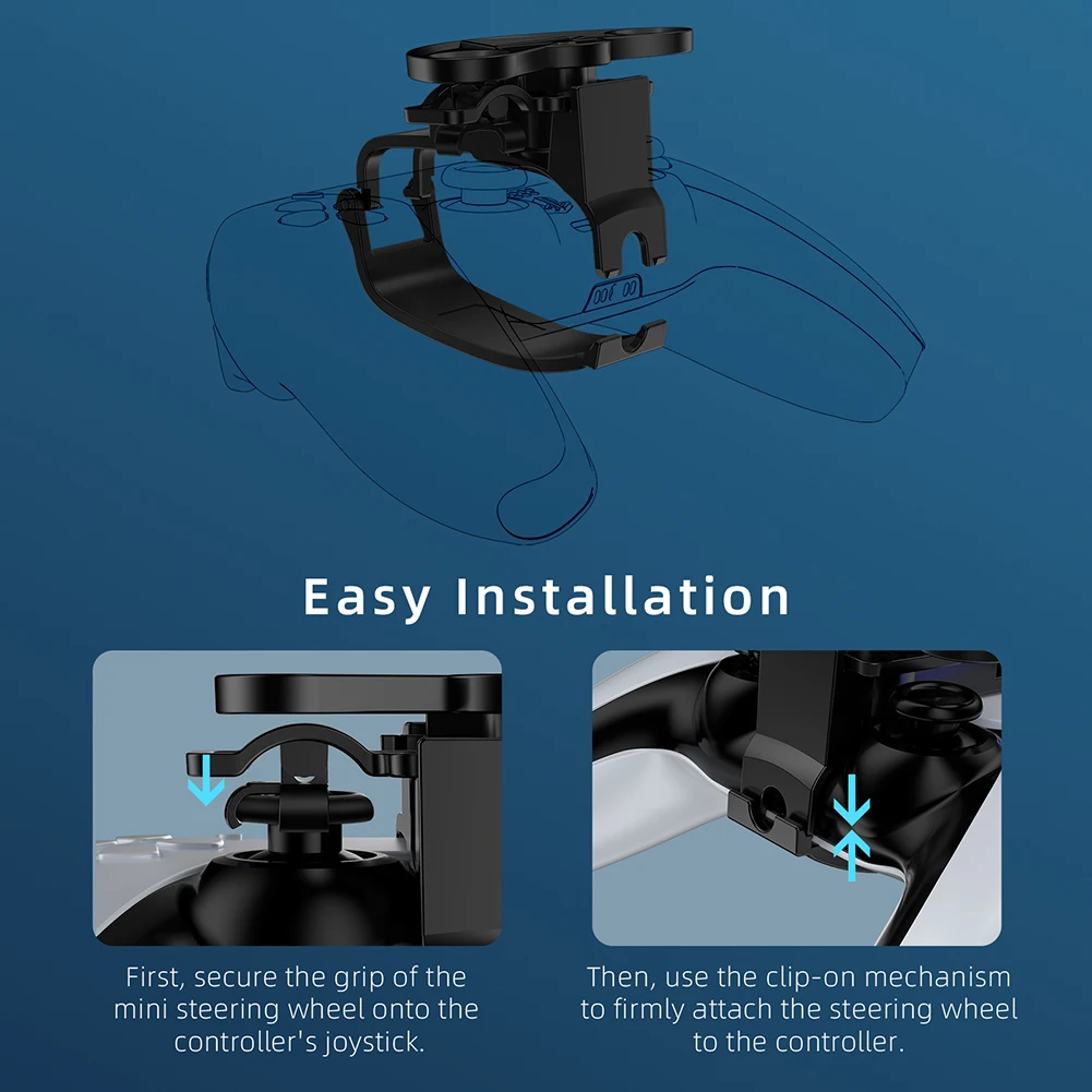 Mini Steering Wheel for Sony PS5 Game Controller Accessories 3D Printing Racing Games Steering Wheel Replacement Enhanced Gaming
Mini Steering Wheel for Sony PS5 Game Controller Accessories 3D Printing Racing Games Steering Wheel Replacement Enhanced Gaming